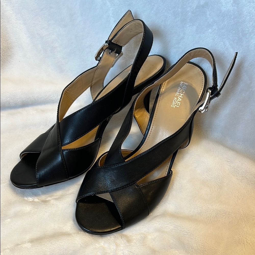 Michael kors Black Slingback Heels